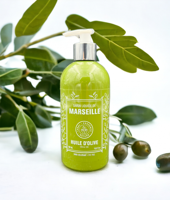 SAVON LIQUIDE DE MARSEILLE HUILE D&rsquo;OLIVE 500ML/1000ML