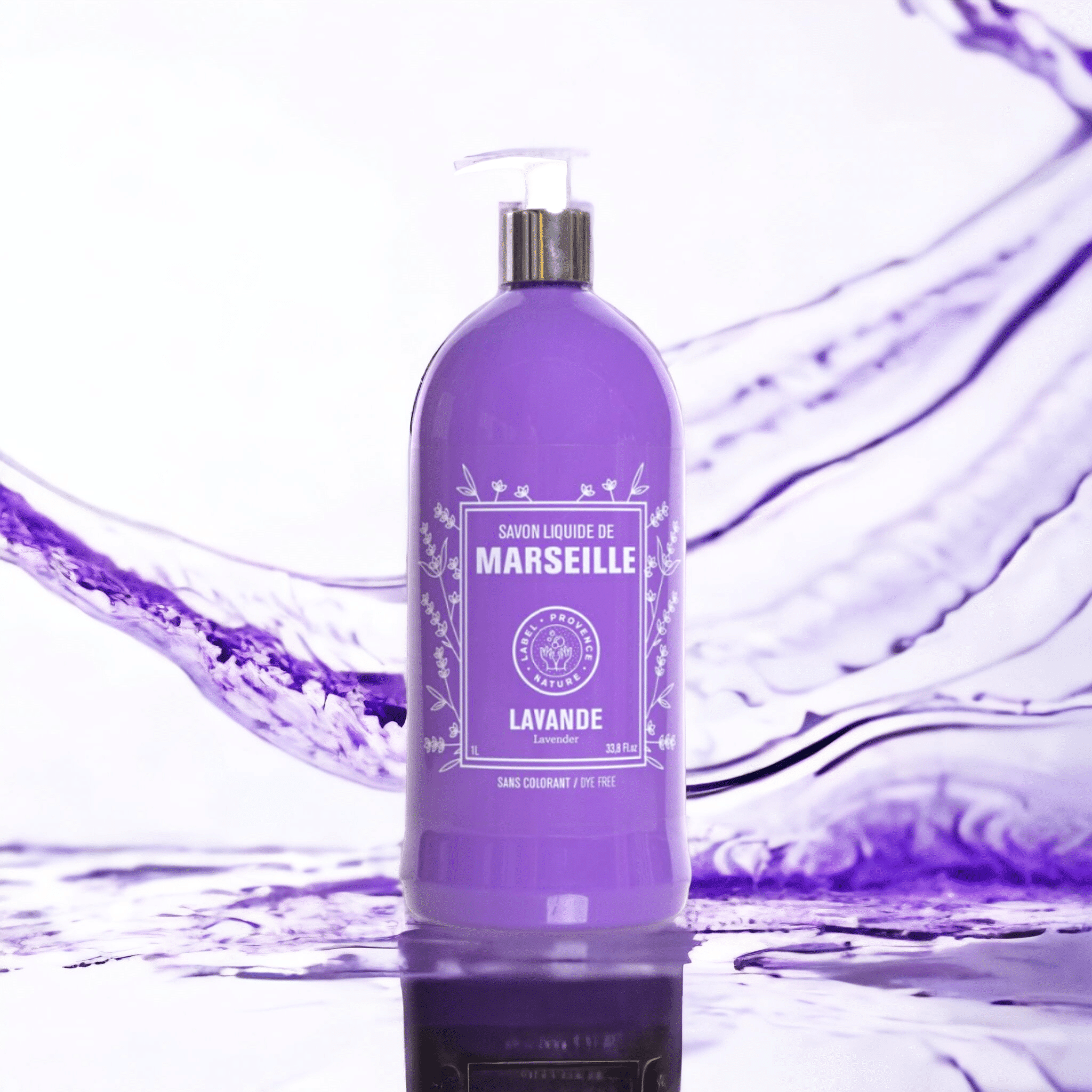 SAVON LIQUIDE DE MARSEILLE LAVANDE 500ML/1000ML – Image 2