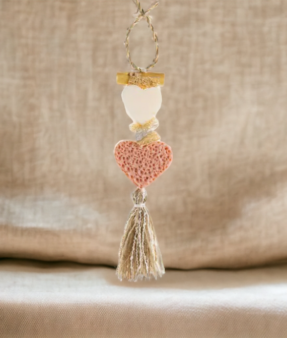 TRESSE SAVON COEUR BLANC COEUR ROSE