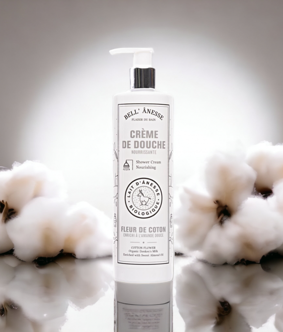 CRÈME DOUCHE FLEUR DE COTON LAIT D&rsquo;ÂNESSE BIO 400ML