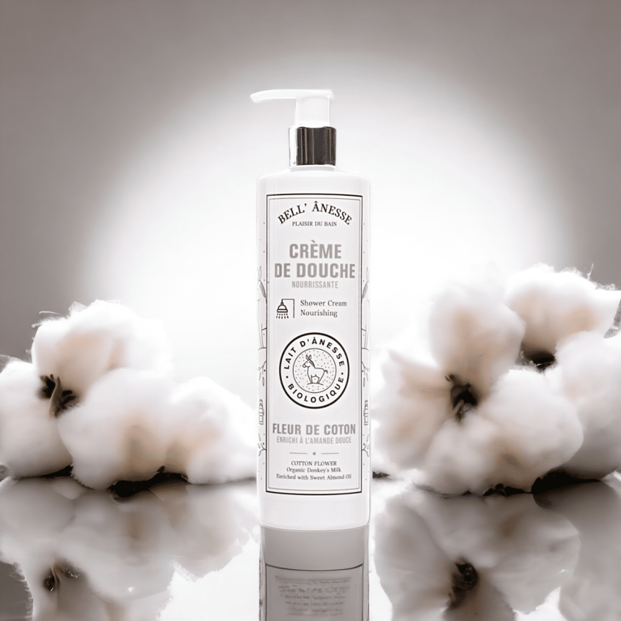 CRÈME DOUCHE FLEUR DE COTON LAIT D'ÂNESSE BIO 400ml