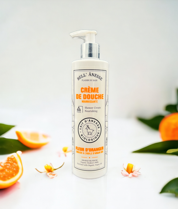 CRÈME DOUCHE FLEUR D&rsquo;ORANGER LAIT D&rsquo;ÂNESSE BIO 400ML