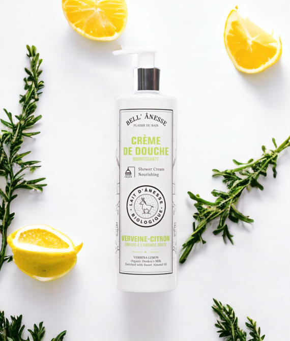CRÈME DOUCHE VERVEINE CITRON LAIT D&rsquo;ÂNESSE BIO 400ML