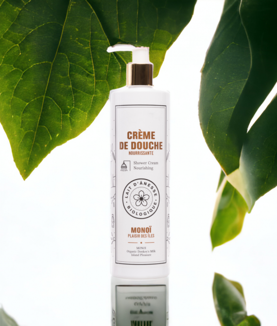 CRÈME DOUCHE MONOÏ  LAIT D&rsquo;ÂNESSE BIO 400 ml
