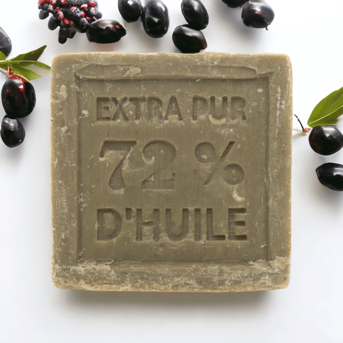SAVON DE MARSEILLE CUBE OLIVE 300G – Image 2