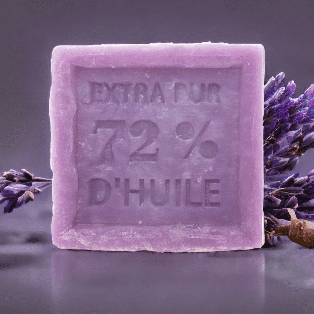 SAVON DE MARSEILLE CUBE LAVANDE 300G – Image 2
