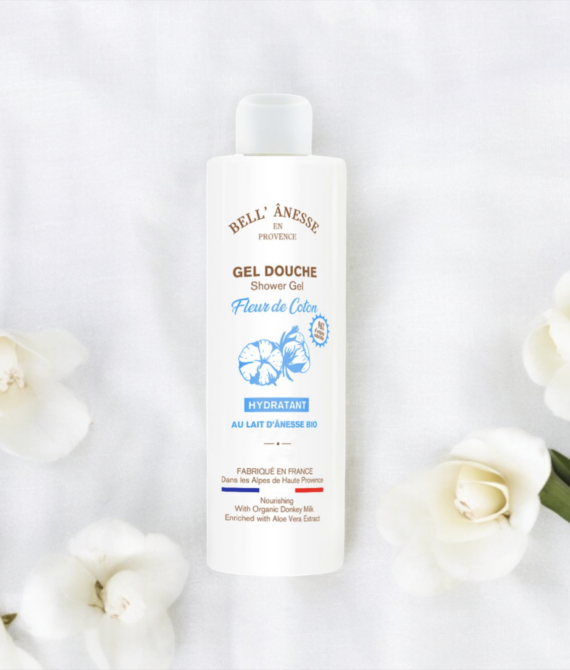 GEL DOUCHE AU LAIT D&rsquo;ÂNESSE BIO FLEUR DE COTON 250ML
